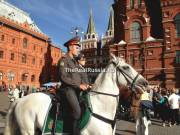 Police on horseback in Moscow
