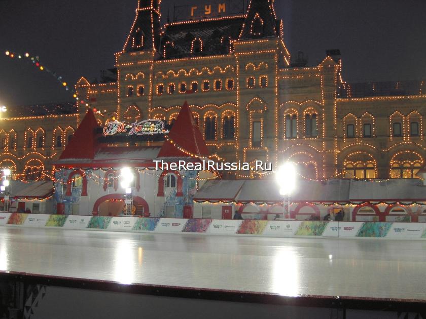 Red Square turn into a skating rink