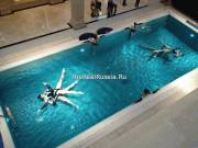 Synchronised swimming in the shopping mall